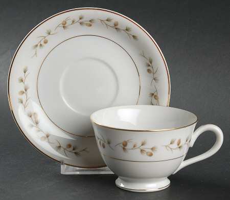 Whispering Pine Footed Cup & Saucer Set