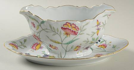 Adriana Gold Gravy Boat & Underplate