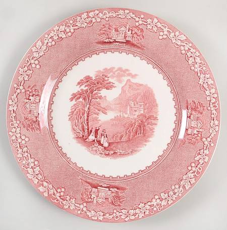 Jenny Lind Pink (Dark Cream Background) by Royal Staffordshire