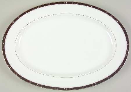 Nightscape 14" Oval Serving Platter
