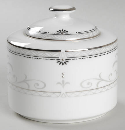 Platinum Elegance Sugar Bowl & Lid