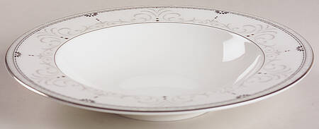 Platinum Elegance Rim Soup Bowl