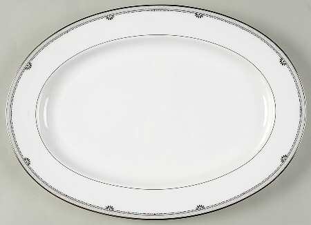 Platinum Elegance 14" Oval Serving Platter