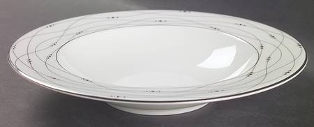 Precious Platinum 9" Soup/Pasta Bowl