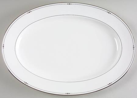 Precious Platinum 14" Oval Serving Platter