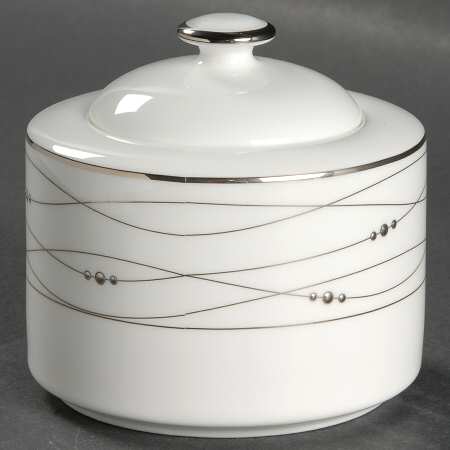 Precious Platinum Sugar Bowl & Lid