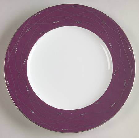 Precious Platinum Luncheon Plate