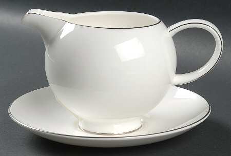 Symmetry Platinum Gravy Boat & Underplate