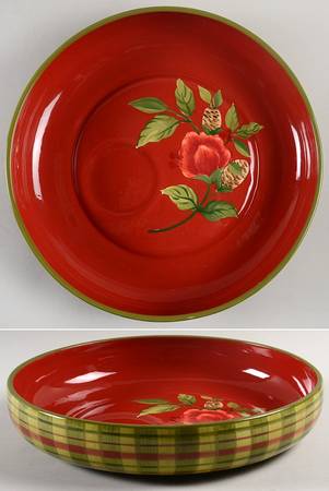Festive Home Chip Bowl/Plate for Chip & Dip Set