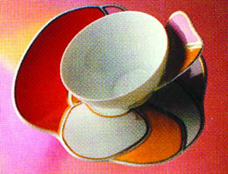 Rondo Extravaganza Flat Cup & Saucer Set