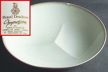 Camellia Bowl Taupe by Royal Doulton