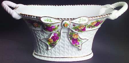Old Country Roses Centerpiece Basket by Royal Albert