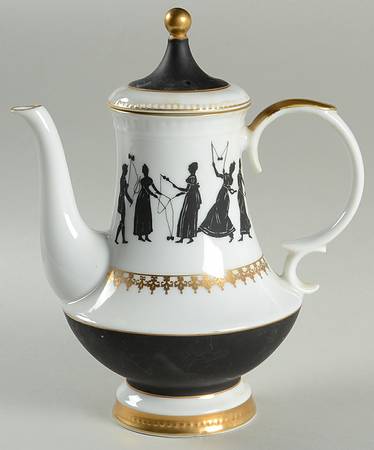 Mardi Gras Coffee Pot & Lid