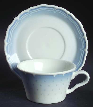 Vintage Chic Flat Cup & Saucer Set