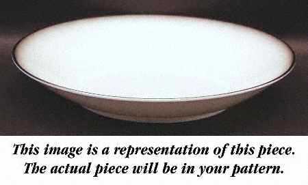 Platinum Band Linear Shape Coupe Soup Bowl