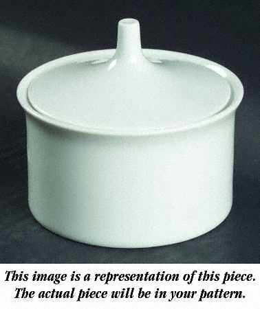 Gala Grey (Gold Trim, Linear) Sugar Bowl & Lid
