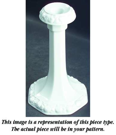 Maria White (12 Sided) 7" Candlestick