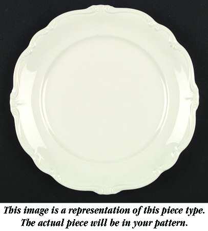Pompadour White Salad Plate
