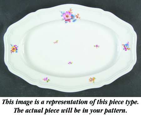 Rose Point 14" Oval Serving Platter