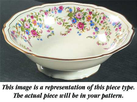Chippendale All White 10" Round Vegetable Bowl