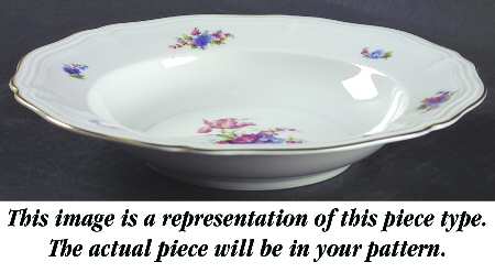 Chippendale All White Rim Soup Bowl