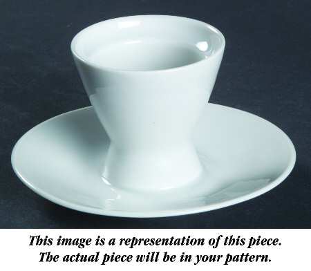 Plaza Egg Cup with Attached Underplate