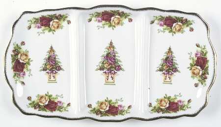 Old Country Roses (Holiday Giftware) 3-Part Relish