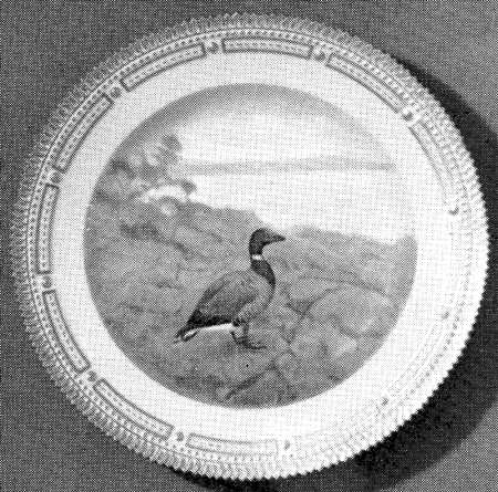 Flora Danica Game Series (Birds) Dinner Plate