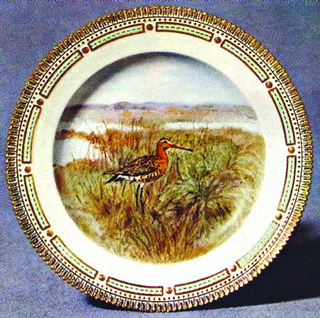Flora Danica Game Series (Birds) Dinner Plate