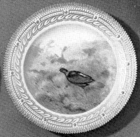 Flora Danica Game Series (Birds) Dinner Plate