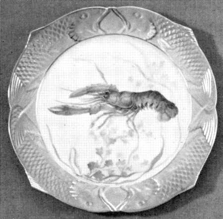 Fish Service (Blue Border) Luncheon Plate