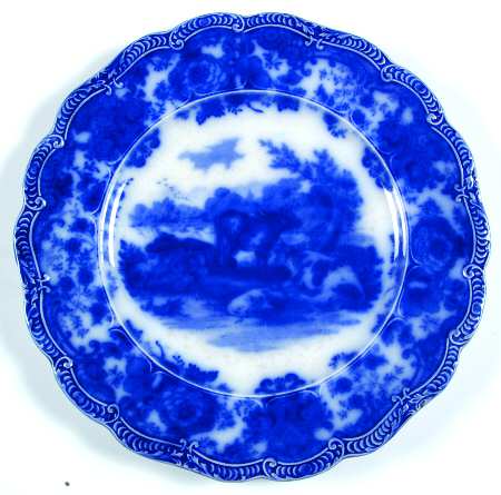 Cows (Flow Blue) by Ridgway (Ridgways)