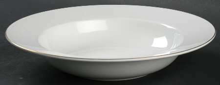 Symmetry Gold Large Rim Soup Bowl