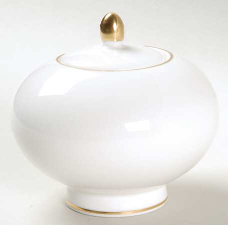 Symmetry Gold Sugar Bowl & Lid
