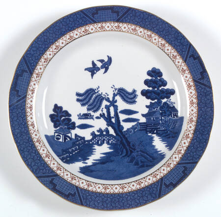 Real Old Willow (Made in China) Salad Plate