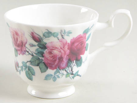 English Rose (Ribbed, No Trim) Footed Cup