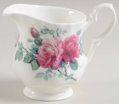 English Rose (Ribbed, No Trim) Creamer by Roy Kirkham