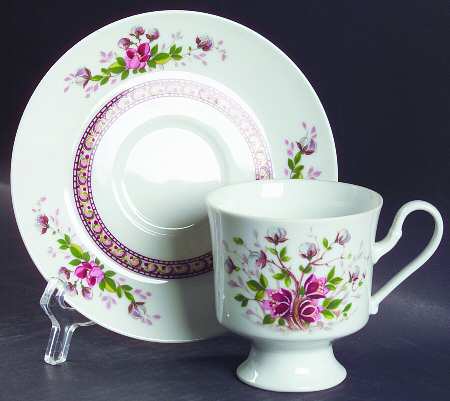 ROT231 Footed Cup & Saucer Set