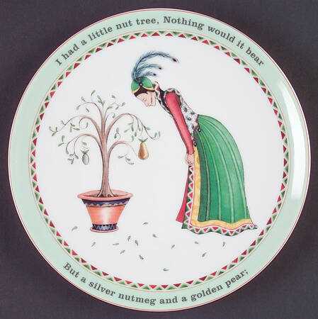 Nursery Rhymes Salad/Dessert Plate