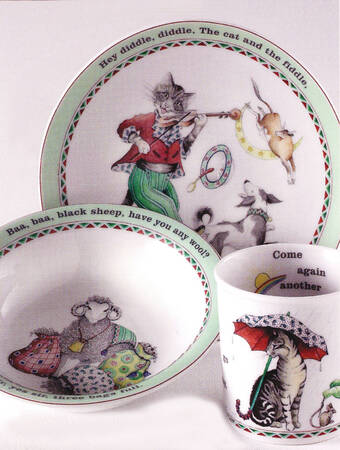 Nursery Rhymes (3 Piece) Child's Set