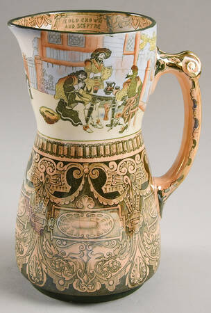 Jacobean (Green Trim) by Royal Doulton