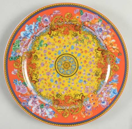 Primavera Salad Plate with 25th Anniversary Backstamp