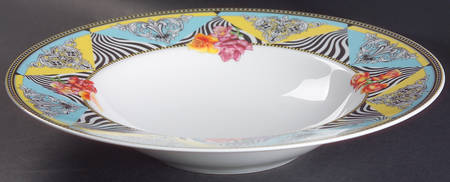Hot Flowers 11" Individual Pasta Bowl