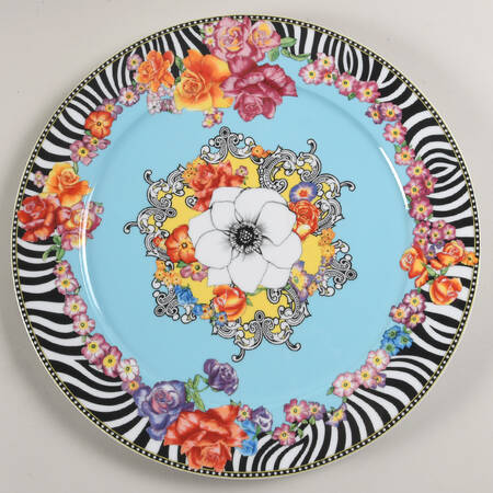 Hot Flowers 13" Wall Plate