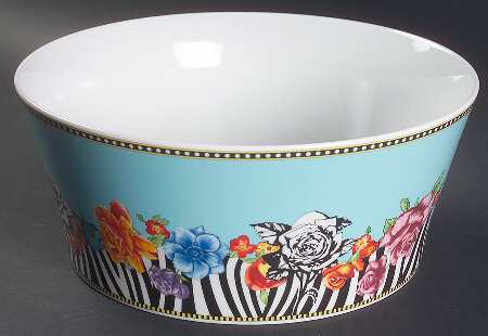 Hot Flowers 10" Round Vegetable Bowl