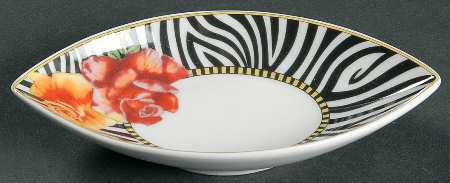 Hot Flowers Small Oval Tray