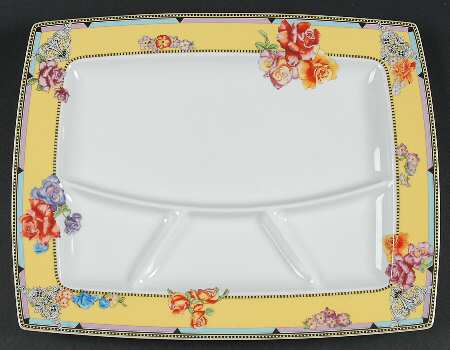 Hot Flowers Menu Plate