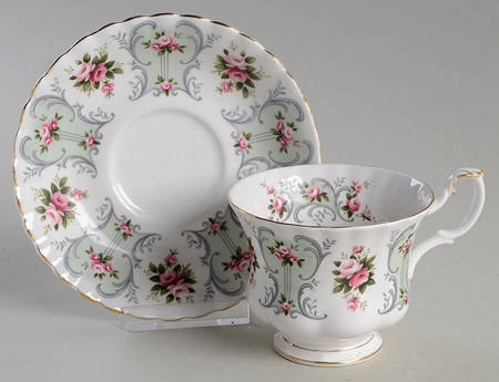 Love Story Series Footed Cup & Saucer Set