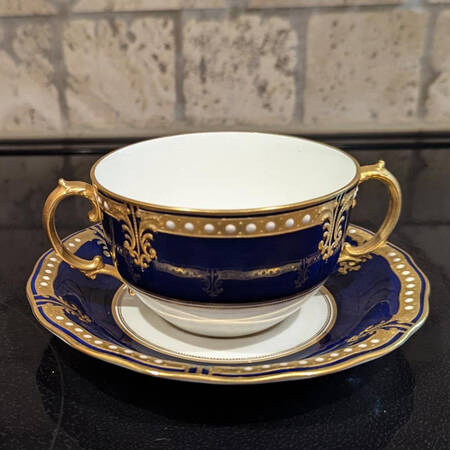 RCD92 Flat Cream Soup Bowl & Saucer Set