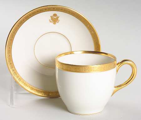 ROY10 Flat Demitasse Cup & Saucer Set